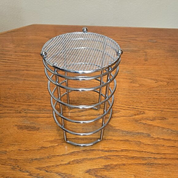 Utensil Organizer Holder in Chrome Finish - Countertop NEW - Picture 3 of 4
